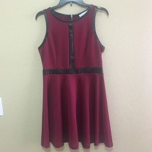 Red Zippered dress